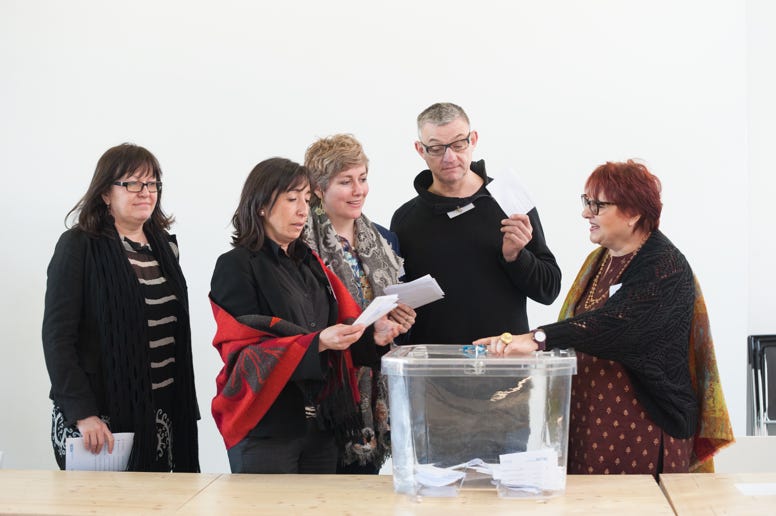 BEDA- St Etienne, Cité du Design Mars 2012: Ilona Gurjanova, Isabel Roig, Deborah Dawton, André-Yves et Josyane Franc