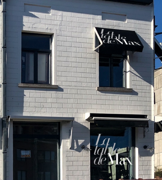 la tabe de Max restaurant bistronomique : la devanture du resturant