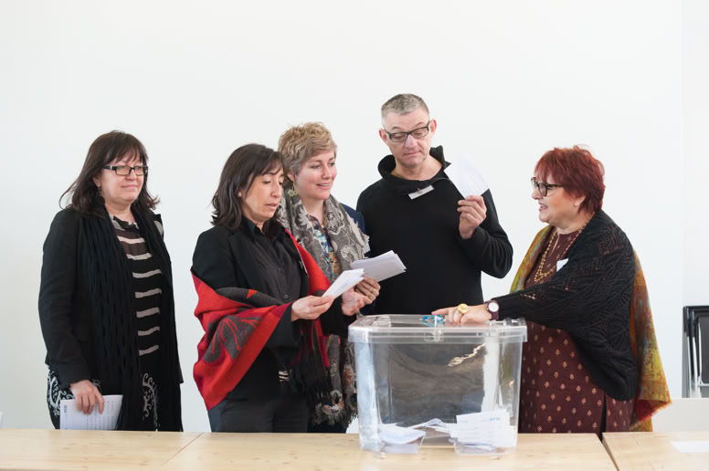 BEDA- St Etienne, Cité du Design Mars 2012: Ilona Gurjanova, Isabel Roig, Deborah Dawton, André-Yves et Josyane Franc