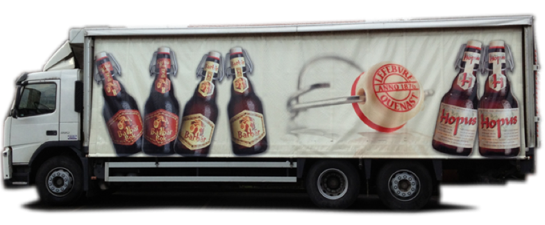 le camion, très beau support de communication