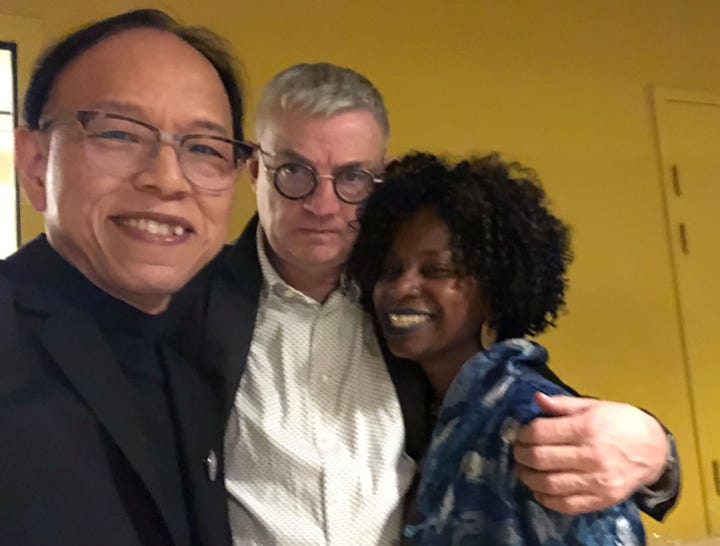 Don Ryun Chang andré-Yves et Zelda Harrison au Design Summit de Paris