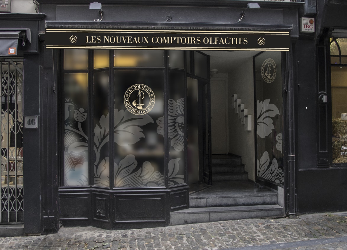la devanture du magasin du Sablon