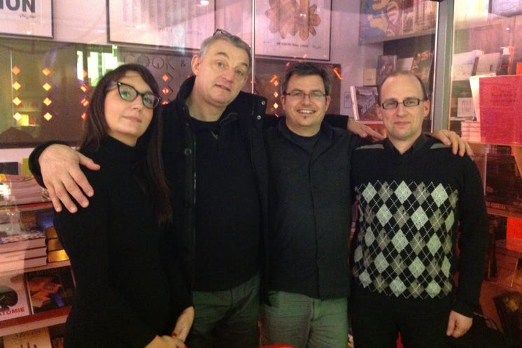 Le Board de l’UDB le 10/11/2012 : Julie Lay, André-Yves, Gauthier Burny et Michael Cravatte.